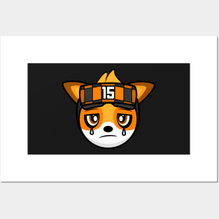 Sad Gamer Fox Strattzr Posters and Art